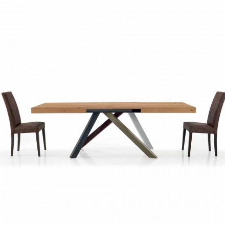 Mesa de jantar extensível até 450 cm em laminado Made in Italy - Salentino Viadurini
