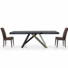 Mesa de jantar extensível até 450 cm em laminado Made in Italy - Salentino Viadurini
