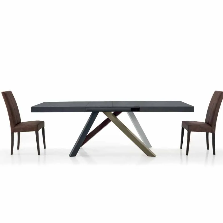 Mesa de jantar extensível até 450 cm em laminado Made in Italy - Salentino Viadurini