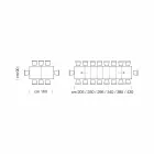 Mesa de Jantar Extensível até 450cm em Laminado Made in Italy - Salentino Viadurini