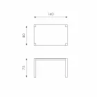 Mesa de jantar extensível em madeira de carvalho Fedro, fabricada na Itália Viadurini