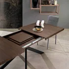 Mesa de jantar extensível em melamina feita na Itália, Dionigi Viadurini