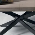 Mesa de jantar extensível de madeira de carvalho L315cm made Italy Oncino Viadurini