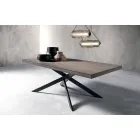 Mesa de jantar extensível de madeira de carvalho L315cm made Italy Oncino Viadurini