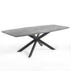 Mesa de Jantar Extensível em Metal e MDF - Iridio Viadurini