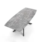 Mesa de Jantar Extensível em Metal e MDF - Iridium Viadurini