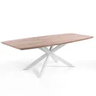 Mesa de Jantar Extensível em Metal e MDF - Iridio Viadurini
