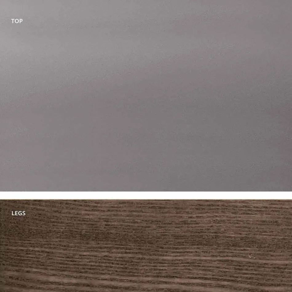 Dimitri extensível mesa de jantar de vidro fumado made in Italy Viadurini