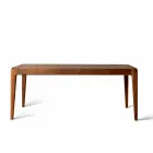 Mesa de jantar extensível madeira de nogueira natural design moderno Sanni Viadurini