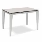 Mesa de jantar extensível em vitrocerâmica, 120 / 170xP80 cm, Bino Viadurini