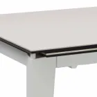 Mesa de jantar extensível em vitrocerâmica, 120 / 170xP80 cm, Bino Viadurini