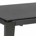 Mesa de jantar extensível em vitrocerâmica, 120 / 170xP80 cm, Bino Viadurini