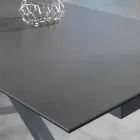 Mesa de jantar extensível em vitrocerâmica, l.160 / 240xp.90 cm, Bacco Viadurini