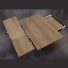 Mesa de Jantar que Estende e Alarga em Melamina e Metal - Devendra Viadurini