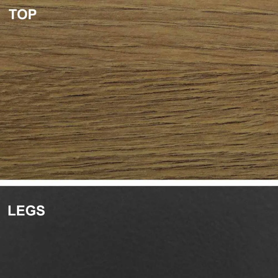 Mesa de Jantar com Tampo em Barril em Laminado HPL Fabricado na Itália - Settimmio Viadurini