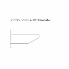 Mesa de Jantar com Tampo em Barril em Laminado HPL Fabricado na Itália - Settimmio Viadurini