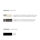 Mesa de Jantar com Tampo de Cerâmica Efeito Mármore Fabricado na Itália - Mirco Viadurini