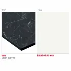 Mesa de Jantar com Tampo Hpl e Base Metálica Made in Italy - Aresto Viadurini