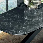 Mesa de Jantar com Tampo em Fine Made in Italy Hypermarble - Settimmio Viadurini