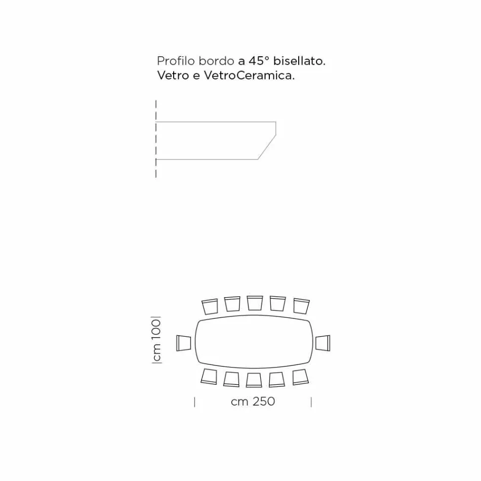 Mesa de Jantar com Tampo em Fine Made in Italy Hypermarble - Settimmio Viadurini