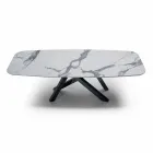 Mesa de Jantar com Tampo em Fine Made in Italy Hypermarble - Settimmio Viadurini