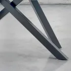 Mesa de Jantar com Tampo de Madeira Folheada Made in Italy - Settimmio Viadurini