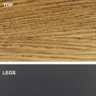 Mesa de Jantar com Tampo de Madeira Folheada Made in Italy - Settimmio Viadurini