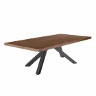 Mesa de Jantar com Tampo de Madeira Folheada Made in Italy - Settimmio Viadurini