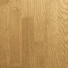 Mesa de Jantar com Tampo em Madeira Maciça Real e Base em Metal - Ibisco Viadurini