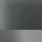 Mesa de jantar com tampo de vidro fumê e base de metal 4 dimensões - Speck Viadurini