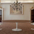 Mesa de Jantar com Tampo Oval Made in Italy Precious Veneer - Dólares