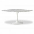 Mesa de Jantar com Tampo Oval em Mármore Made in Italy - Excelente