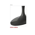 Mesa de Jantar com Tampo Oval em Contraplacado Made in Italy - Brontolo Viadurini