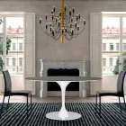 Mesa de Jantar com Tampo Redondo em Fenix de Alta Qualidade Fabricado na Itália - Dólares Viadurini