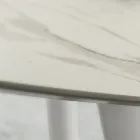 Mesa de Jantar com Tampo Laminado Redondo Fabricado na Itália - Lingotto Viadurini