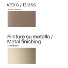 Mesa de jantar Opalia de 320 cm em vidro e metal, fabricada na Itália. Viadurini