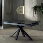 Mesa de jantar de design com tampo de cerâmica extensível até 240 cm - Ultron Viadurini