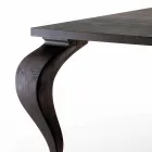 Mesa de jantar design de luxo em madeira maciça, feita na Itália, Filo Viadurini
