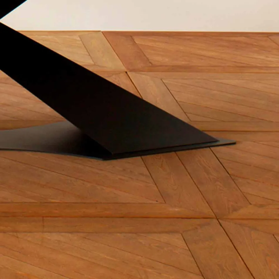 Mesa de jantar design moderno com Elliot made in Italy oak top Viadurini