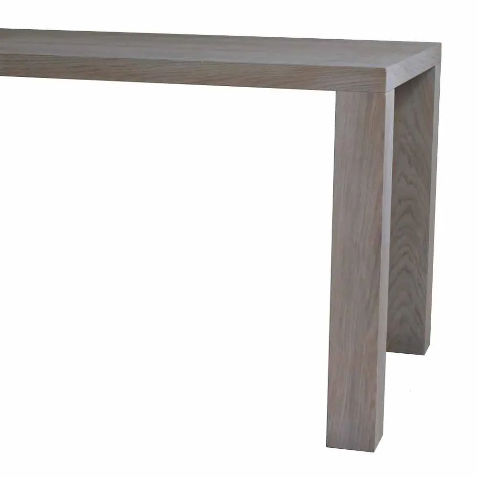 Mesa de jantar design moderno em carvalho maciço, L160xP90cm, Loran Viadurini