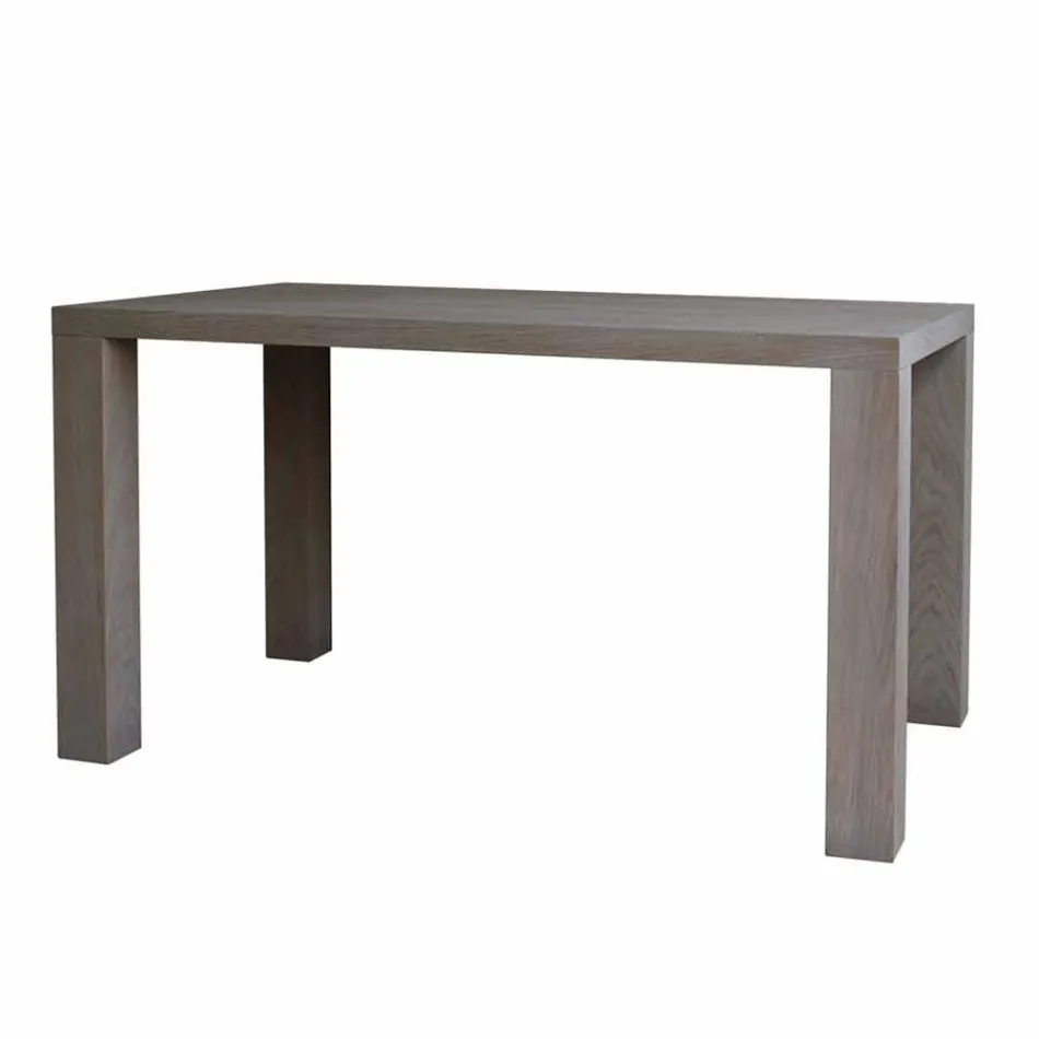 Mesa de jantar design moderno em carvalho maciço, L160xP90cm, Loran Viadurini
