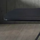 Mesa de Jantar Design em Cerâmica Portoro Effect e Matt Metal - Falcon Viadurini