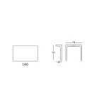 Mesa de Jantar Design em Hpl e Polietileno Colorido Fabricado na Itália - Jamala Viadurini