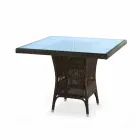 Mesa de jantar de jantar de polietileno tecidos à mão do Chade Viadurini