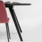 Mesa de jantar de qualidade com tampo em madeira de freixo fabricada na Itália - Ulma Viadurini