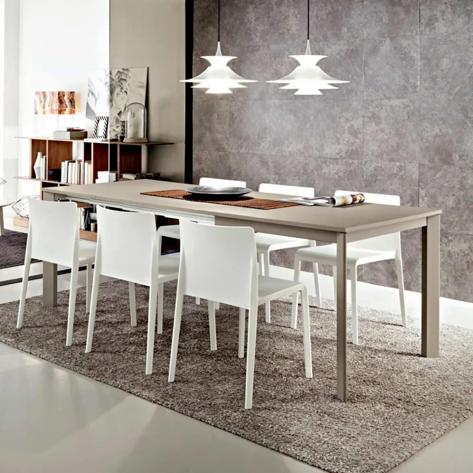 Mesa de jantar Fenix extensível até 232 Fabricado na Itália - Baviera Viadurini
