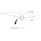 Mesa de jantar luxuosa Fenix e metal fabricada na Itália - Pinóquio Viadurini