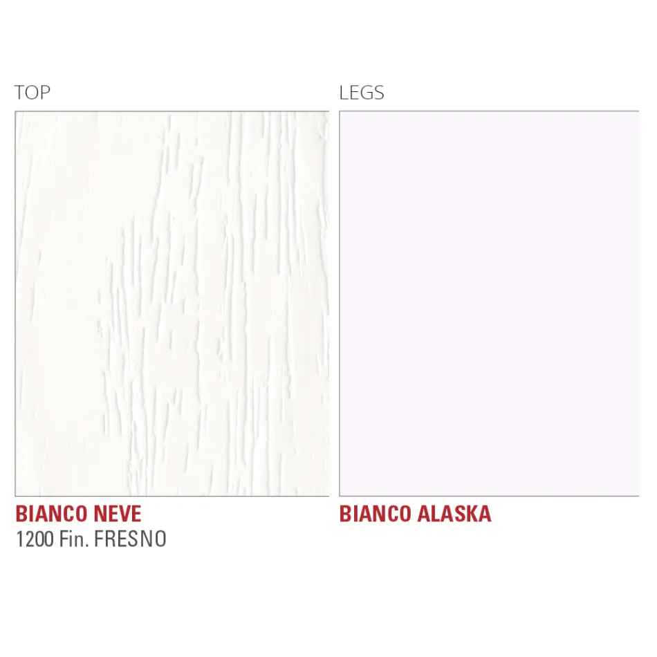 Mesa de jantar HPL com base de metal fabricada na Itália, preciosa - Carlino Viadurini