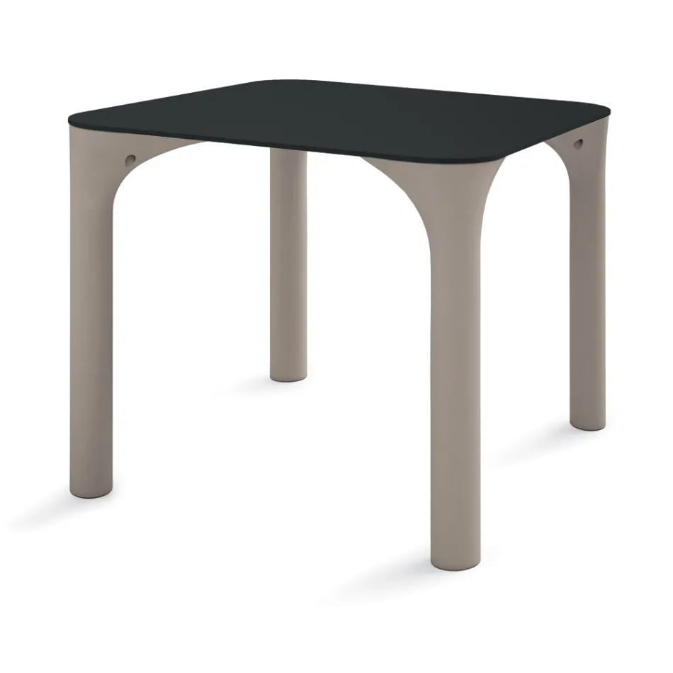 Mesa de Jantar Hpl com Pés de Polietileno Made in Italy - Glen Viadurini