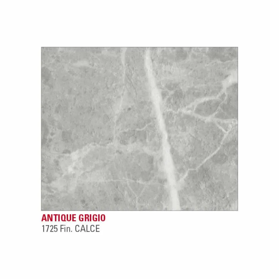 Mesa de Jantar em Hpl Marble Effect e Lacquered Metal Made in Italy - Júpiter Viadurini